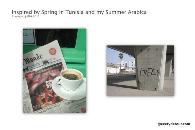 Inspired by Spring in Tunisia and my Summer Arabica
